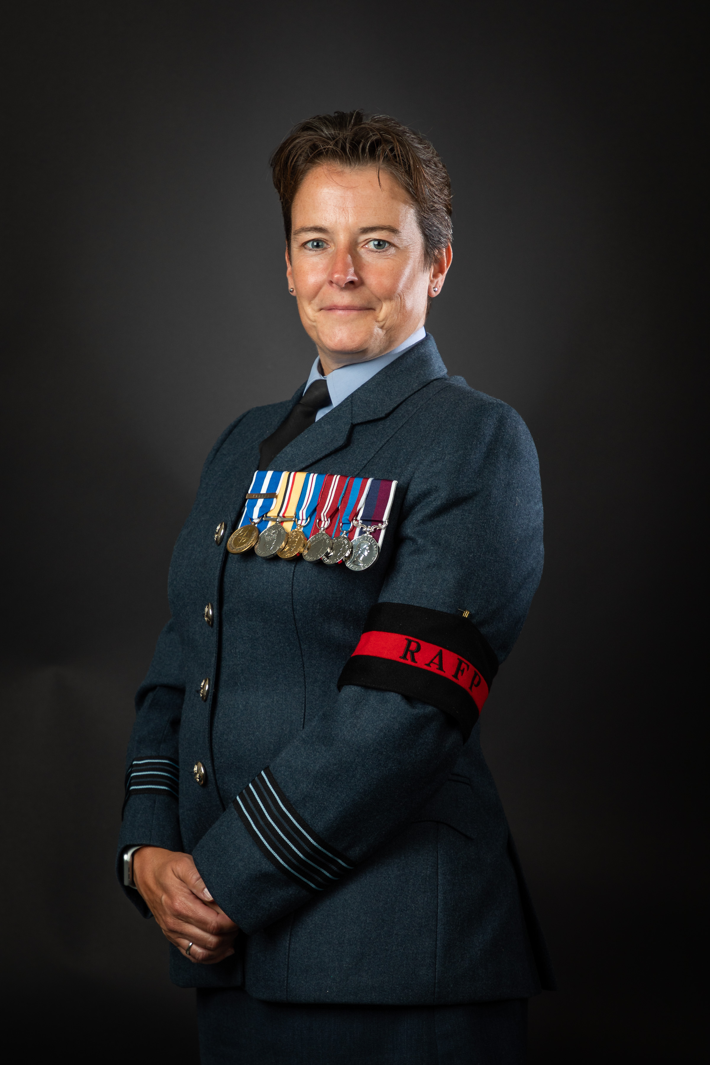 Image shows RAF aviator official portrait.